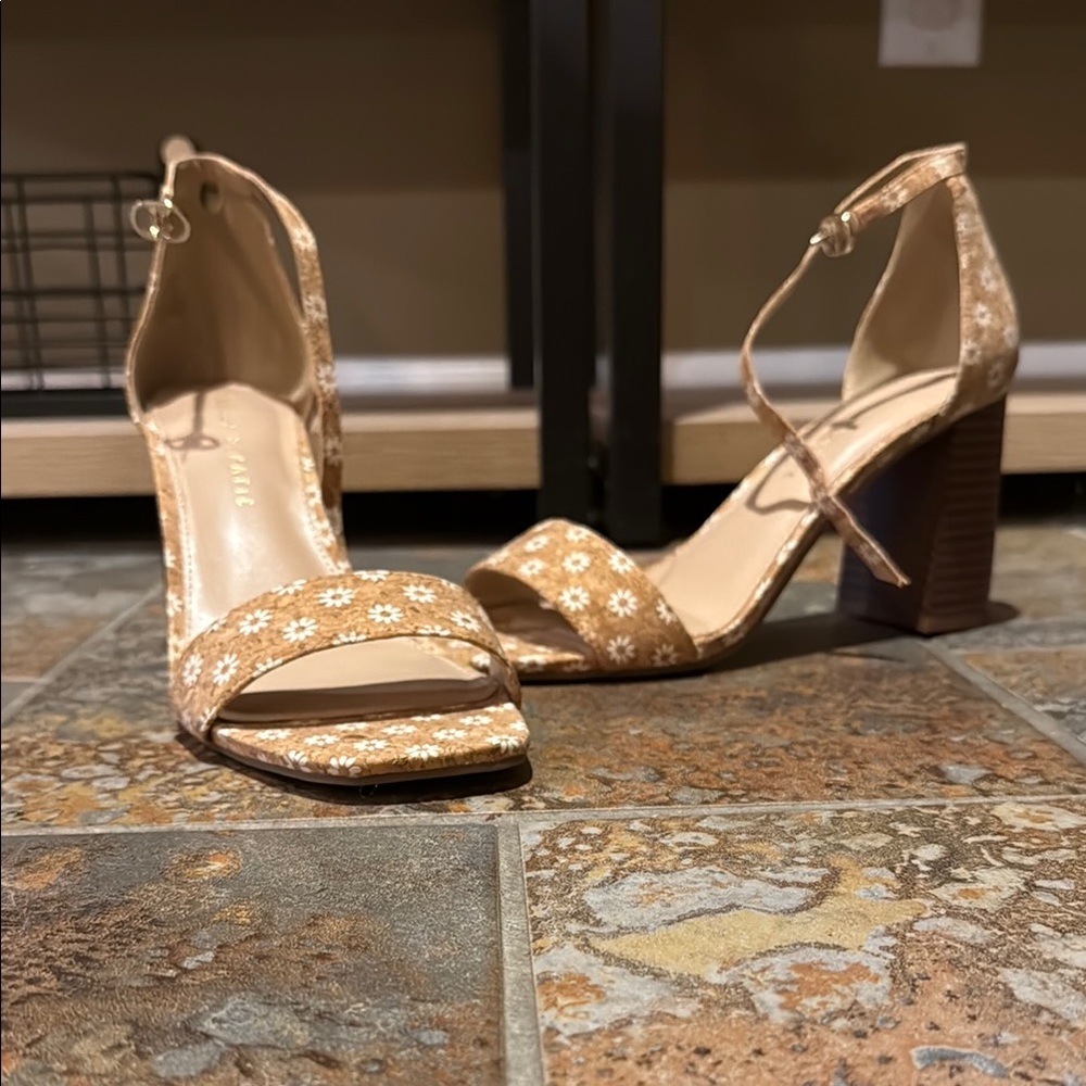 Kelly & Katie Tan Strappy Heeled Sandals